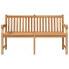 Gartenbank 150 cm Massivholz Teak