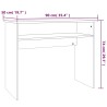 Schreibtisch Grau Sonoma 90x50x74 cm Holzwerkstoff