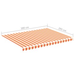 Markisenbespannung Gelb und Orange 4x3 m