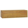 Wand-Badschrank 110x45x30 cm Teak Massivholz