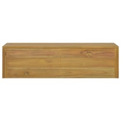 Wand-Badschrank 110x45x30 cm Teak Massivholz