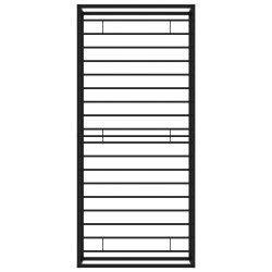 Bettgestell Schwarz Metall 100x200 cm