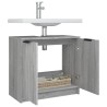 Badschrank Grau Sonoma 64,5x33,5x59 cm Holzwerkstoff