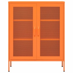 Lagerschrank Orange 80x35x101,5 cm Stahl