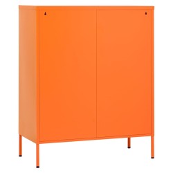 Lagerschrank Orange 80x35x101,5 cm Stahl