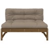 Mittelsofa Honigbraun 120x80 cm Massivholz Kiefer