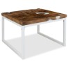 Couchtisch Teak Harz 60x60x40 cm