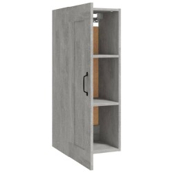 Hängeschrank Betongrau 35x34x90 cm Holzwerkstoff