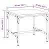 Couchtisch Grau Sonoma 50x50x35 cm Holzwerkstoff