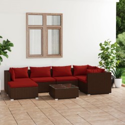 7-tlg. Garten-Lounge-Set...