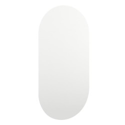 Spiegel mit LED-Leuchten 80x40 cm Glas Oval