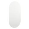 Spiegel mit LED-Leuchten 80x40 cm Glas Oval