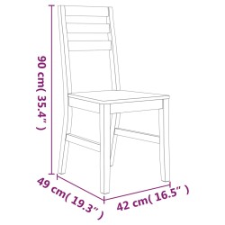 Esszimmerstühle 8 Stk. Massivholz Akazie