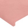 Kopfteile 4 Stk. Rosa 80x5x78/88 cm Samt