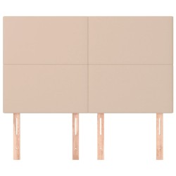 Kopfteile 4 Stk. Cappuccino-Braun 72x5x78/88 cm Kunstleder