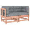 Ecksofas mit Kissen 2 Stk. Massivholz Douglasie