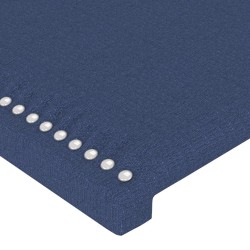 Kopfteile 2 Stk. Blau 80x5x78/88 cm Stoff