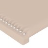 Kopfteile 2 Stk. Cappuccino-Braun 100x5x78/88 cm Kunstleder