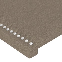 Kopfteile 2 Stk. Taupe 80x5x78/88 cm Stoff