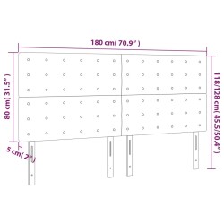 Kopfteile 4 Stk. Schwarz 90x5x78/88 cm Samt