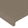 Kopfteil mit Ohren Taupe 203x23x118/128 cm Stoff