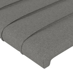 Kopfteil mit Ohren Dunkelgrau 103x23x118/128 cm Stoff