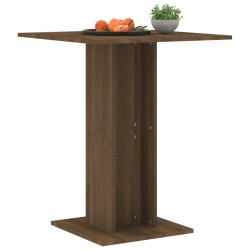 Bistrotisch Braun Eichen-Optik 60x60x75 cm Holzwerkstoff