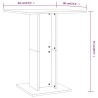 Bistrotisch Braun Eichen-Optik 60x60x75 cm Holzwerkstoff