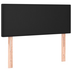 LED Kopfteil Schwarz 80x5x78/88 cm Kunstleder