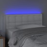 LED Kopfteil Weiß 90x5x78/88 cm Kunstleder