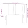 LED Kopfteil Dunkelgrau 80x5x78/88 cm Stoff