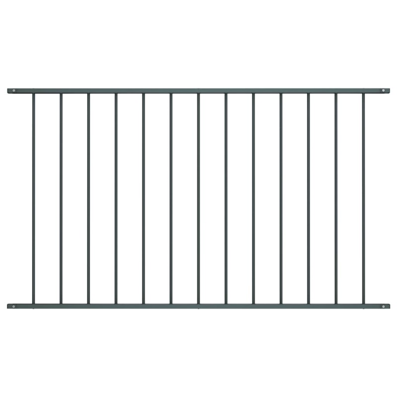 Zaunfeld Pulverbeschichteter Stahl 1,7 x 0,75 m Anthrazit