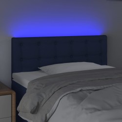 LED Kopfteil Blau 80x5x78/88 cm Stoff