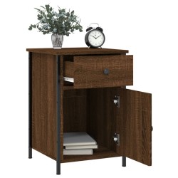 Nachttische 2 Stk. Braun Eichen-Optik 40x42x60 cm Holzwerkstoff