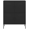 Lagerschrank Schwarz 80x35x101,5 cm Stahl