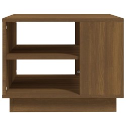 Couchtisch Braun Eichen-Optik 55x55x43 cm Holzwerkstoff