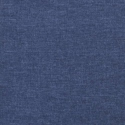 Bettgestell mit Kopfteil Blau 120x200 cm Stoff