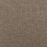 Bettgestell mit Kopfteil Taupe 90x190 cm Stoff