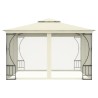 Pavillon mit Netz 300x300x265 cm Creme