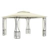 Pavillon mit Netz 300x300x265 cm Creme