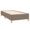 Boxspringbett mit Matratze Taupe 90x200 cm Stoff