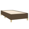 Boxspringbett mit Matratze Dunkelbraun 90x190 cm Stoff