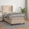 Boxspringbett mit Matratze Cappuccino-Braun 80x200cm Kunstleder