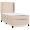 Boxspringbett mit Matratze Cappuccino-Braun 80x200cm Kunstleder