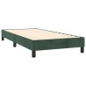 Boxspringbett mit Matratze Dunkelgrün 80x200 cm Samt