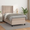 Boxspringbett mit Matratze Cappuccino-Braun 80x200cm Kunstleder