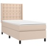 Boxspringbett mit Matratze Cappuccino-Braun 80x200cm Kunstleder