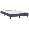 Boxspringbett mit Matratze & LED Blau 120x200 cm Stoff