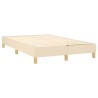 Boxspringbett mit Matratze & LED Creme 120x200 cm Stoff