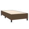 Boxspringbett mit Matratze & LED Dunkelbraun 90x190 cm Stoff